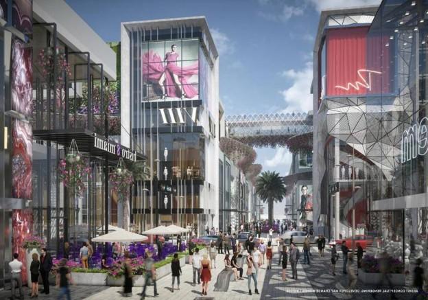 重新设计迈阿密世界中心-从“购物中心”到露天，林肯路式购物区