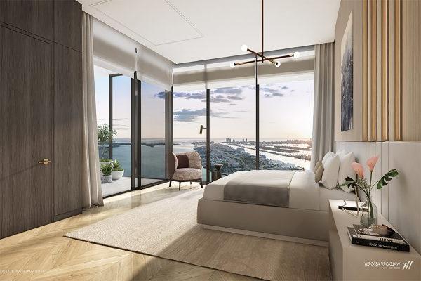 Rendering of 华德福Astoria Residences Miami Master Bedroom