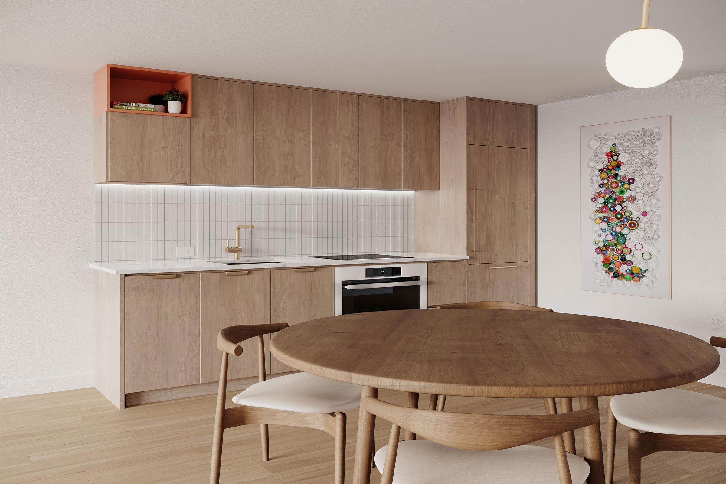 Rendering of The Standard Residences Kitchen