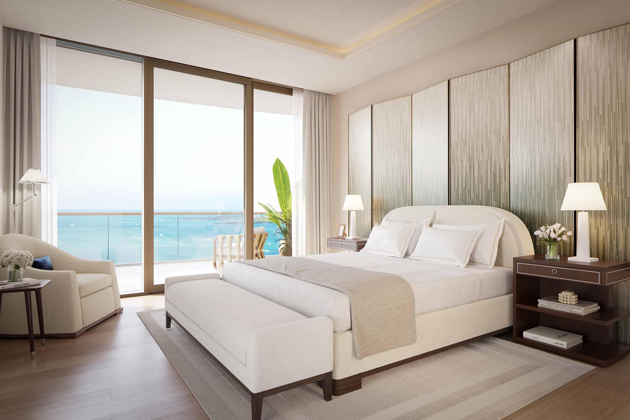 Rendering of Cipriani Residences Brickell Miami Master Bedroom