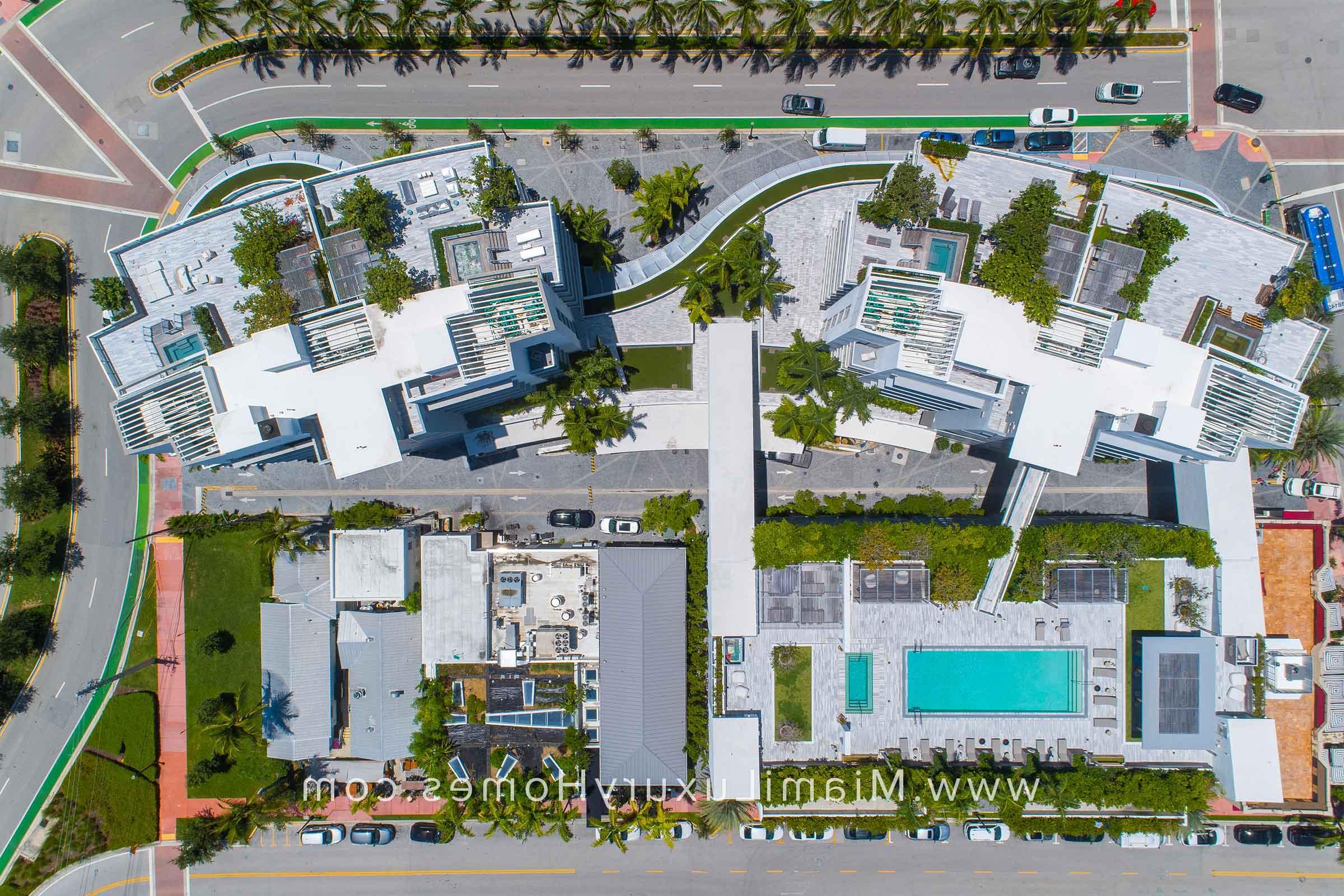 Aerial View of Marea Condos in South Beach
