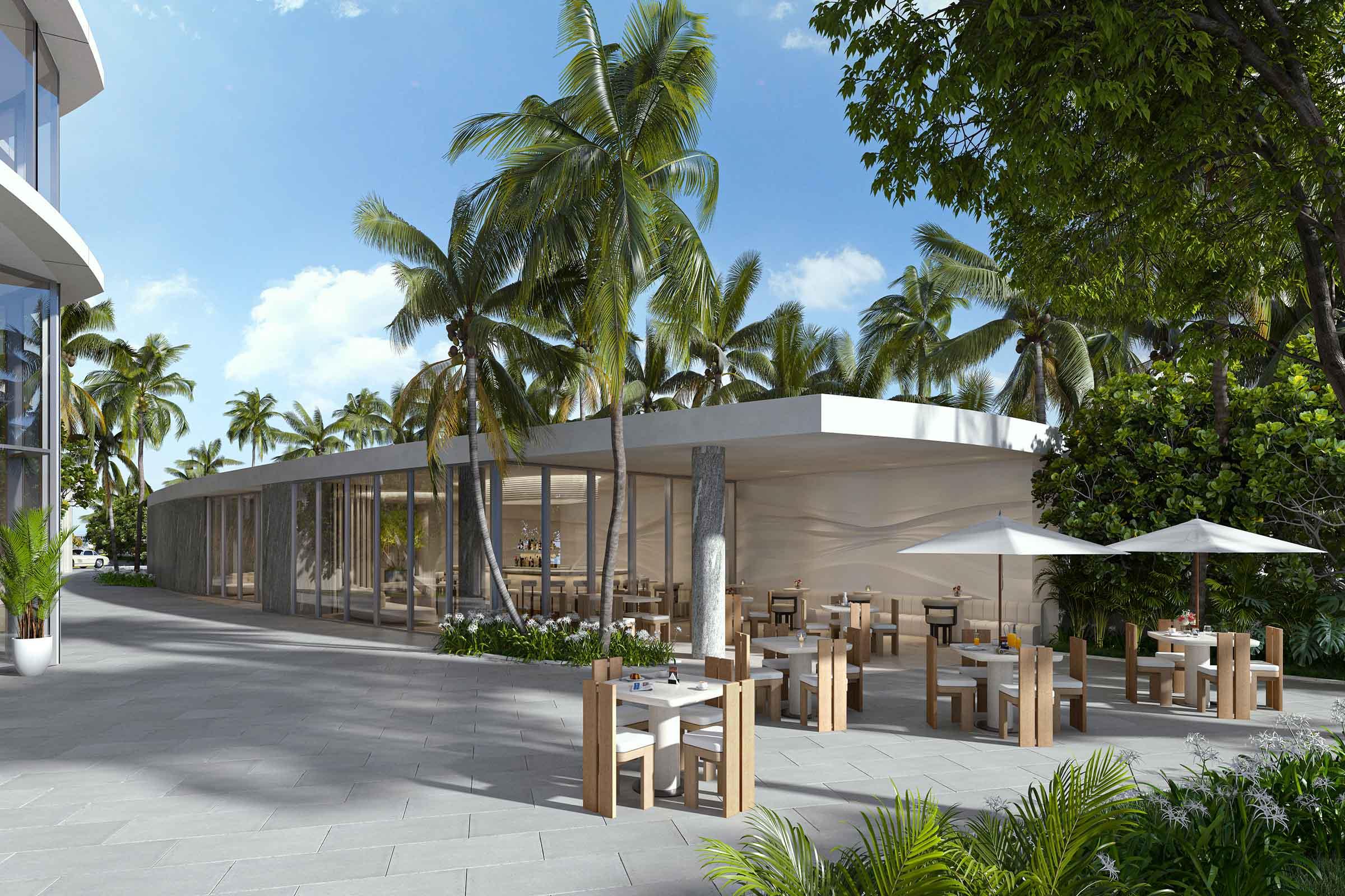 Rendering of Rivage Bal Harbour Condos Restaurant