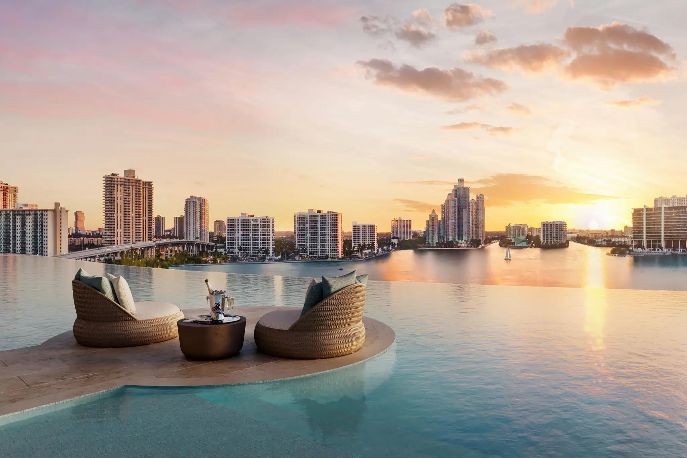 The St. Regis Residences Sunny Isles North Tower Infinity Pool
