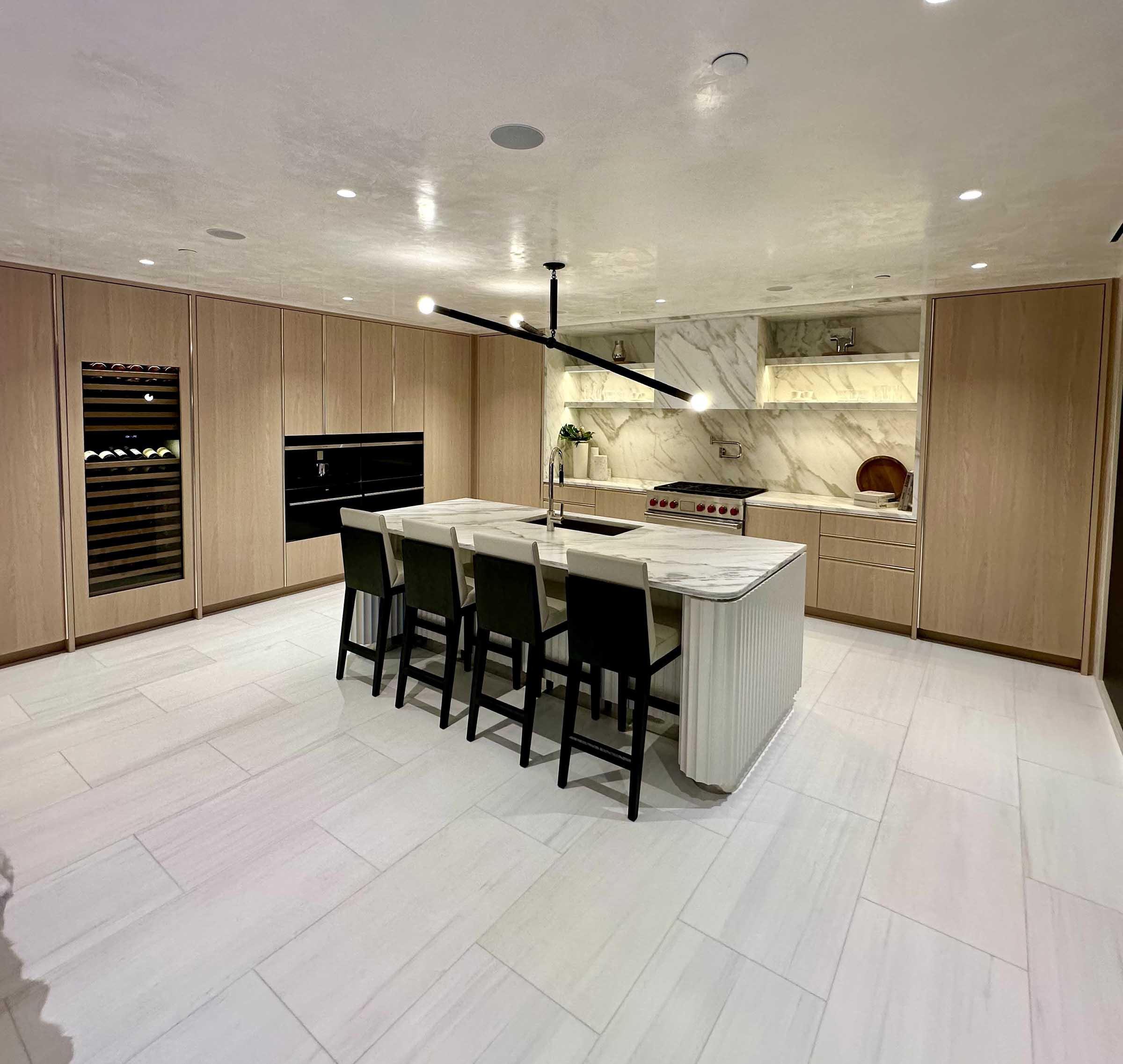 Rivage Bal Harbour Sales Gallery Kitchen Finishes