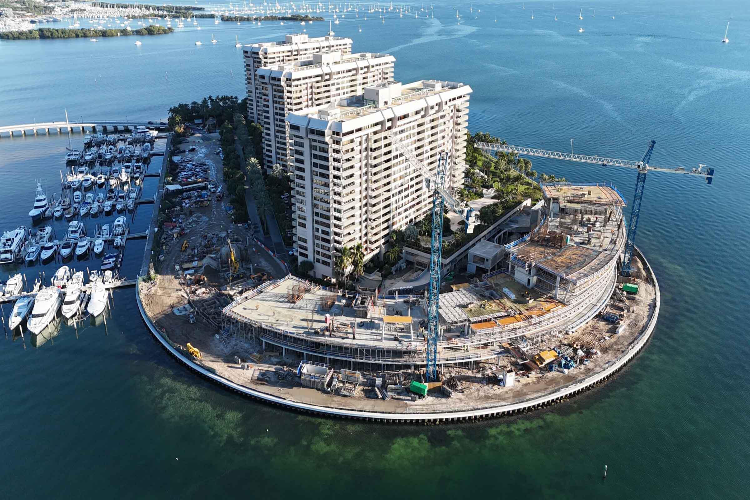 Construction Update On CMC Group’s Vita At Grove Isle In Coconut Grove